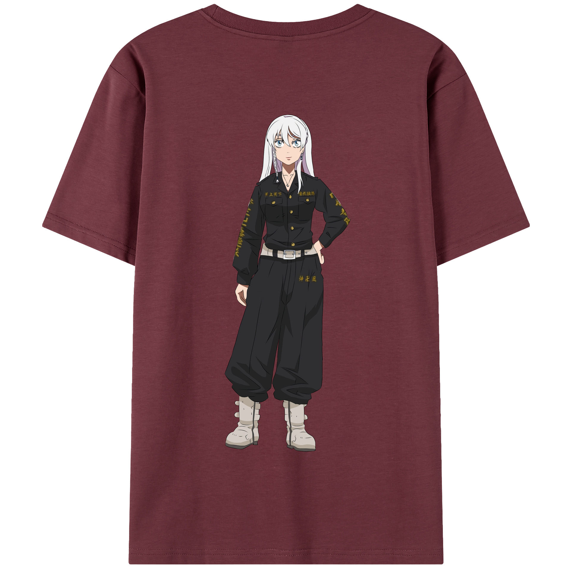 （画像用） 東京リベンジャーズ Tokyo Revengers 綿100％半袖Tシャツ（背面プリント）